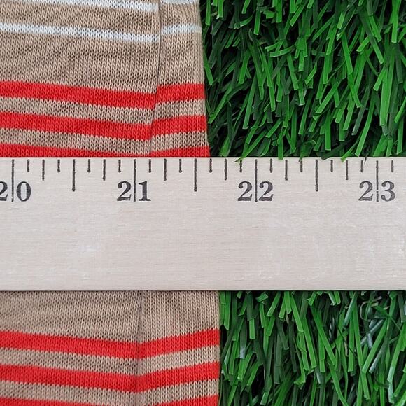 Vintage 80s LEVIS Stripes Polo Shirt M/L 21x27 Brown - Picture 4 of 12